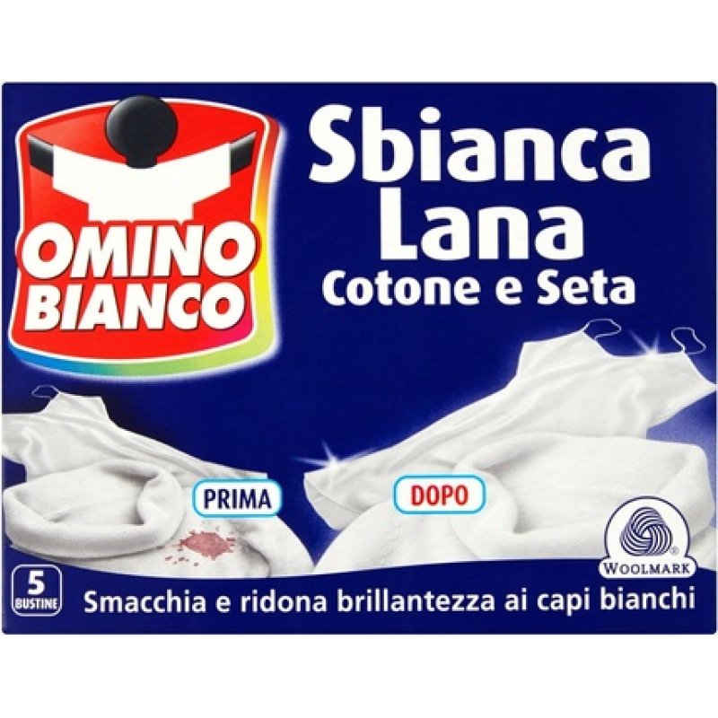Omino Bianco - White Wool, Cotton & Silk Powder - 100g - [Pack Of 24