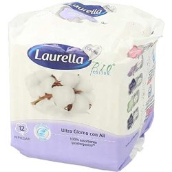Laurella Bio Cotton Ultra Day with Repaired Wings 12 Pieces