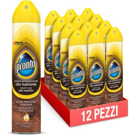 Pronto Nourishing Oil Spray Revives and Protects Wood Surfaces Amber and Argan Oil Scent