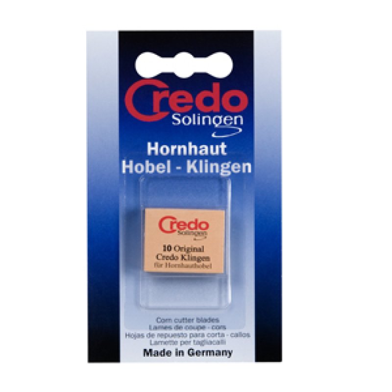 Credo Solingen Hornhaut-Hobel Klingen razor blades 10 pc(s) Stainless steel Unisex