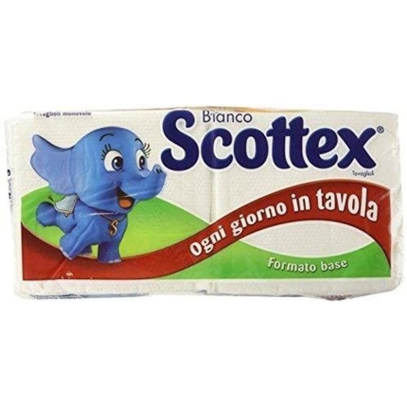 Scottex Disposable Napkins, Compact, 16 Packs 260 G. Single Ply, Compact