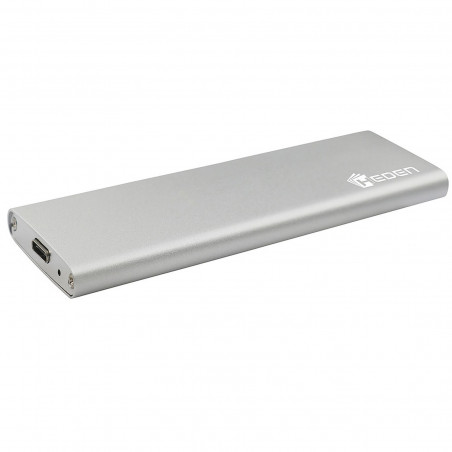 Boitier externe pour SSD M.2 Heden compatible USB 3.1 Type C (Argent)