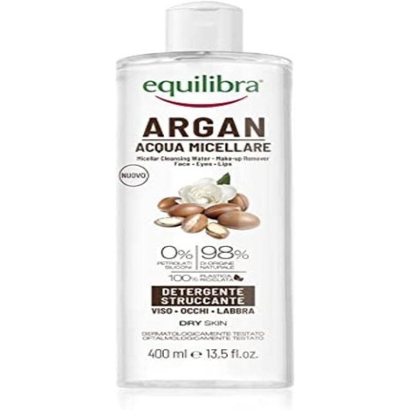 Equilibra Viso Argan Micellar Water with Hyaluronic Acid and Plant Surfactants 400ml