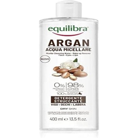 Equilibra Viso Argan Micellar Water with Hyaluronic Acid and Plant Surfactants 400ml