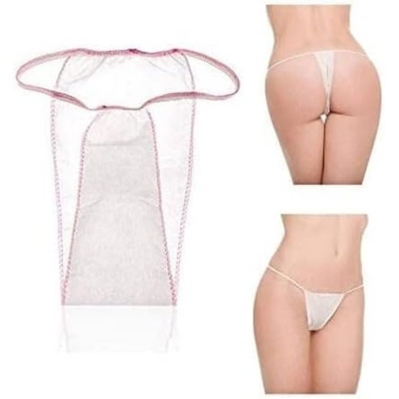 100 Disposable Thongs for Women White One Size Pack of 100