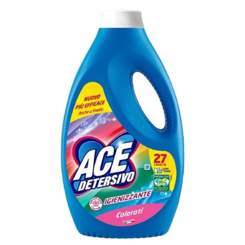 ACE IGIENE LAVATRICE LIQUIDO 27 MIS COLORATI Laundry Detergent