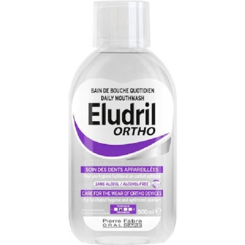 Eludril Elgydium Oral Rinse For Individuals With Orthodontic Appliances, 500ml