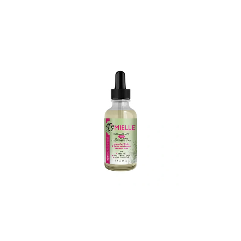 Mielle Organics Rosemary Mint Light Scalp & Hair Strengthening Oil - 2 Fl Oz