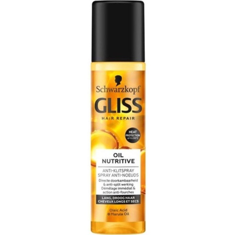 Gliss Kur Anti-Knot Spray Oil Nutritive - Nourishing Hair Oil Spray