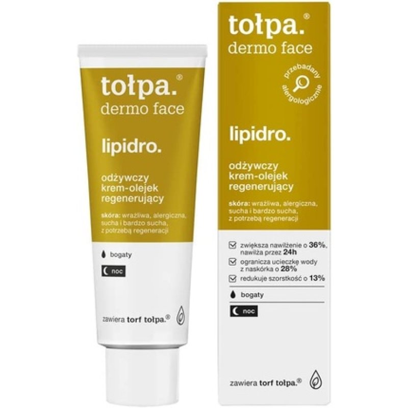 Tolpa Dermo Face Lipidro Nourishing Regenerating Cream-Oil Rich Night 40ml