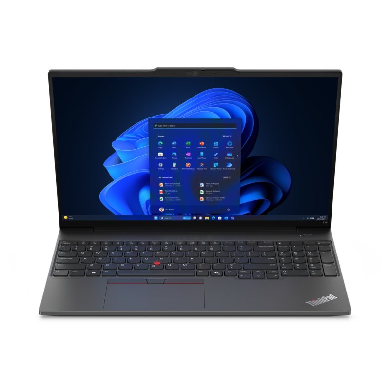 Lenovo ThinkPad E16 G2 Laptop, 16" IPS, Core Ultra 5 125U, 16GB DDR5 , 256GB SSD, No Optical, USB-C, 1080p Webcam,