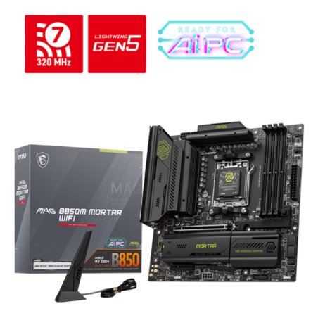 PLACA BASE MSI MAG B850M MORTAR PCI-E x16 Gen5, M.2 Gen5