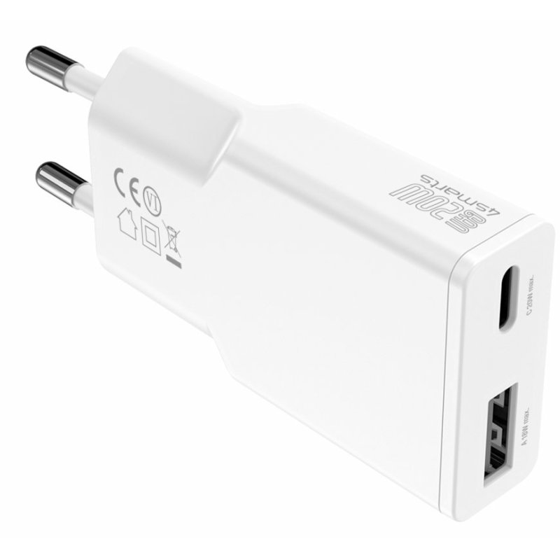 4smarts 541122 mobile device charger Smartphone, Tablet White AC Fast charging Indoor