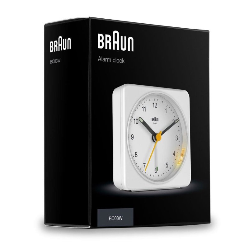 Braun BC03W Quartz alarm clock White