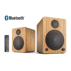 Wavemaster CUBE MINI NEO BAMBOO 2-voies Marron Sans fil 36 W