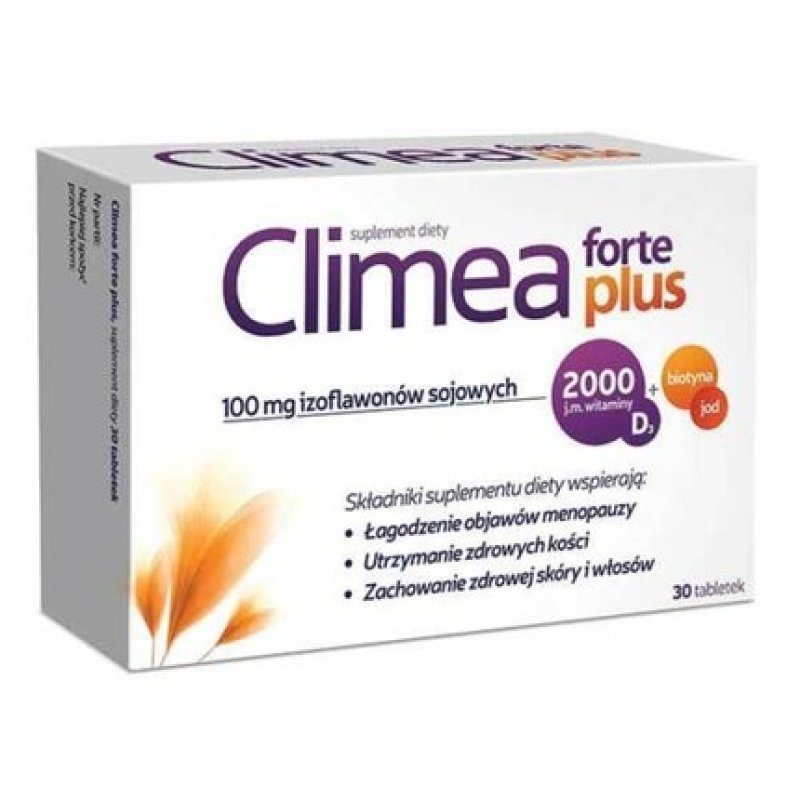 Climea Forte Plus Menopause Support for Healthy Hair Skin and Immunity - 30 Tablets