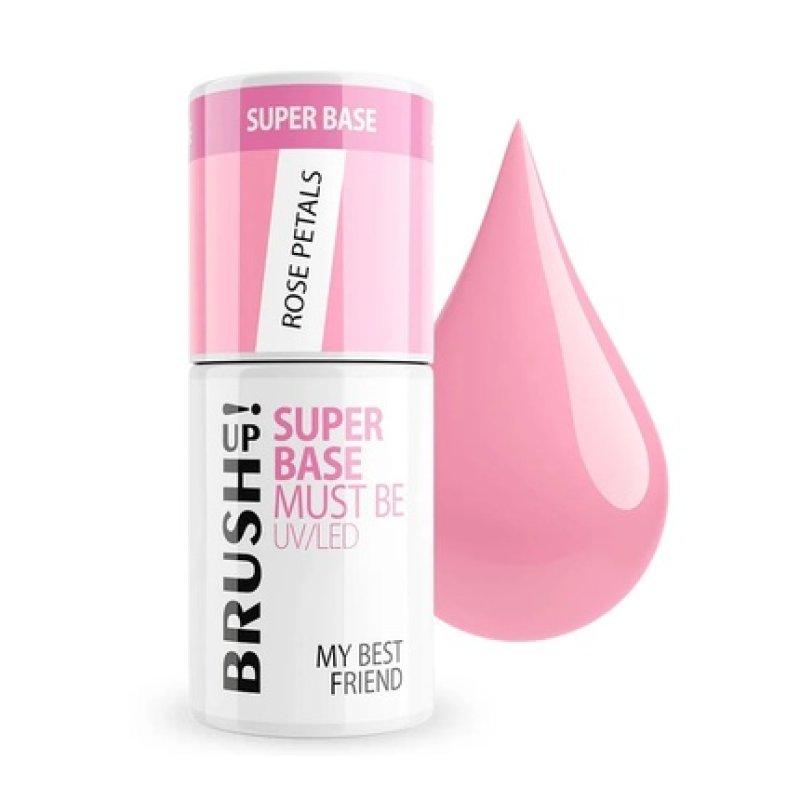 Brushup Super Base Must Be Uv Led Hybrid Nail Base My Best Friend Rose Petals 5g