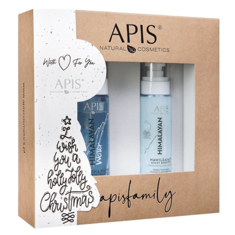 Apisset Christmas Set Himalayan Micellar Cleansing Foam 150ml And Moisturizing Milky Booster 100ml