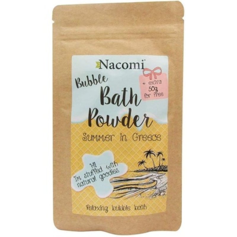 Nacomi Natural Relaxing Bubble Bath Powder Summer in Greece 150g