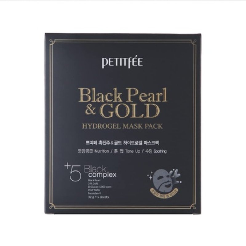 Petitfee Black Pearl and Gold Hydrogel Mask Pack