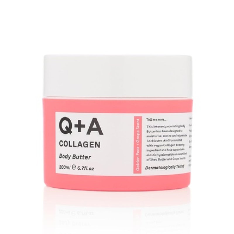 Q A Collagen Body Butter Luxurious Moisturizing Vegan Formula
