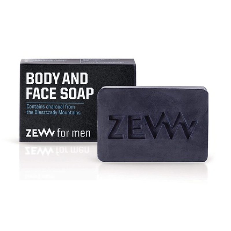 ZEW for Men Body and Face Soap Natural Cleansing Bar 85ml - For All Skin Types