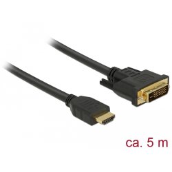 DELOCK HDMI zu DVI 24 1 Kabel bidirektional 5 m