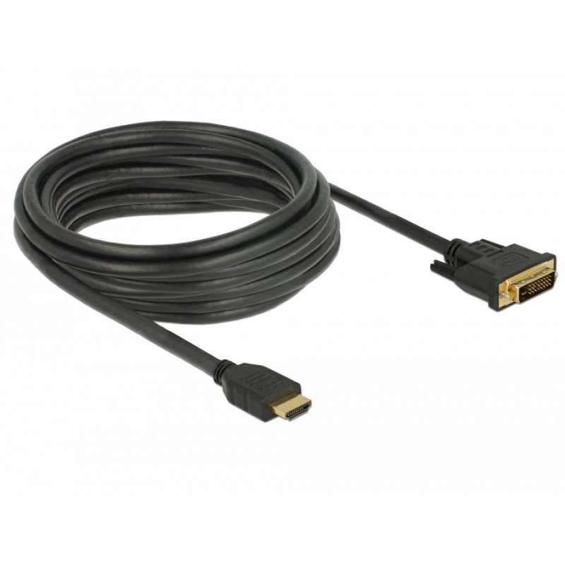 DELOCK HDMI zu DVI 24 1 Kabel bidirektional 5 m