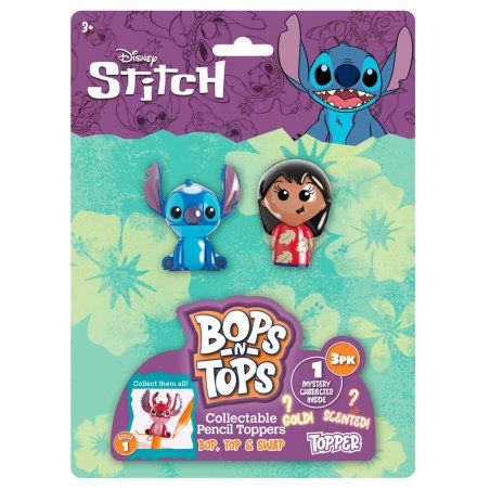 STOCK1 - Disney Stitch blister 3 decorative figures pencils