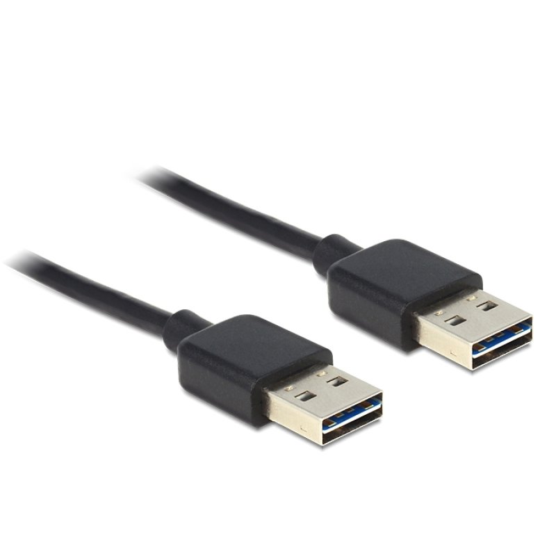 DELOCK Kabel EASY-USB 2.0 Typ-A Stecker EASY-USB 2.0 Typ-A Stecker 2m schwarz