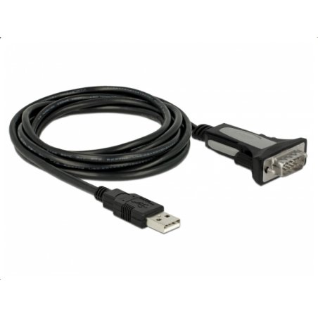 DELOCK Adapter USB 2.0 Typ-A zu 1 x Seriell RS-232 DB9 3 m