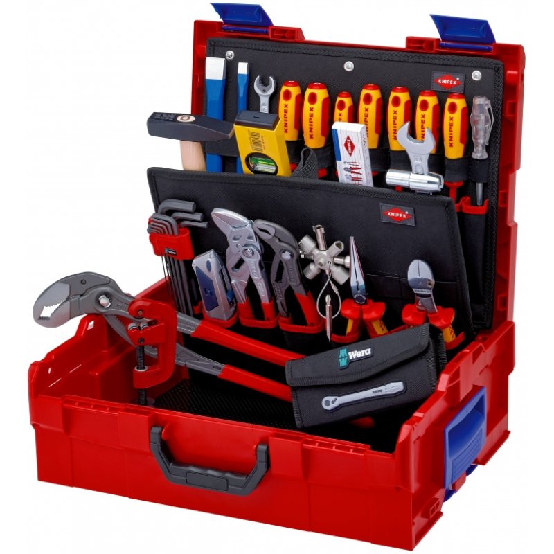 Knipex 00 21 19 LB S mechanics tool set 52 tools