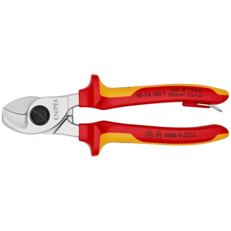 Knipex 95 16 165 T Pince à sertir Noir, Jaune