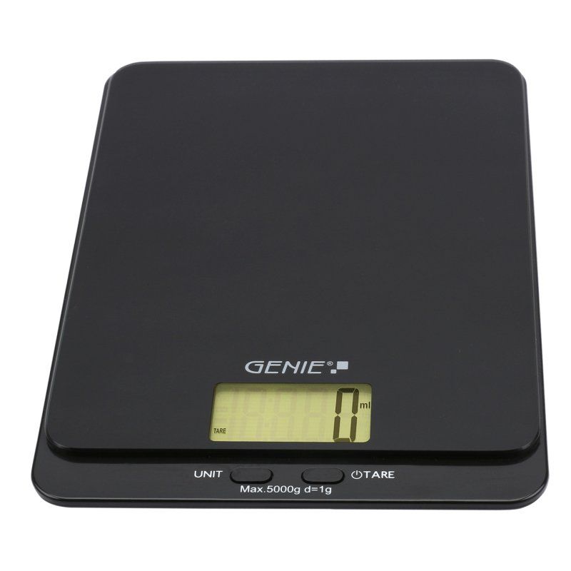 Genie DLS 5 Noir Comptoir Rectangle Balance de ménage électronique