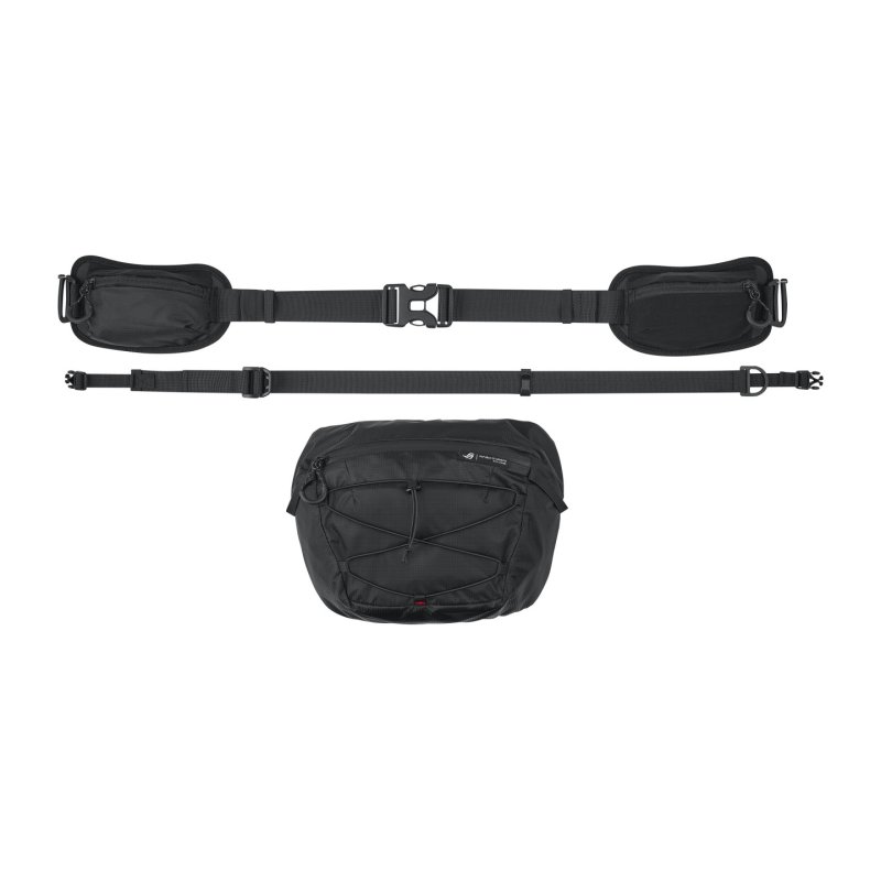 ASUS ROG Archer ErgoAir sac à dos Sac à dos de jeu Noir EVA (Acétate de vinyle d'éthylène), Lycra, Nylon