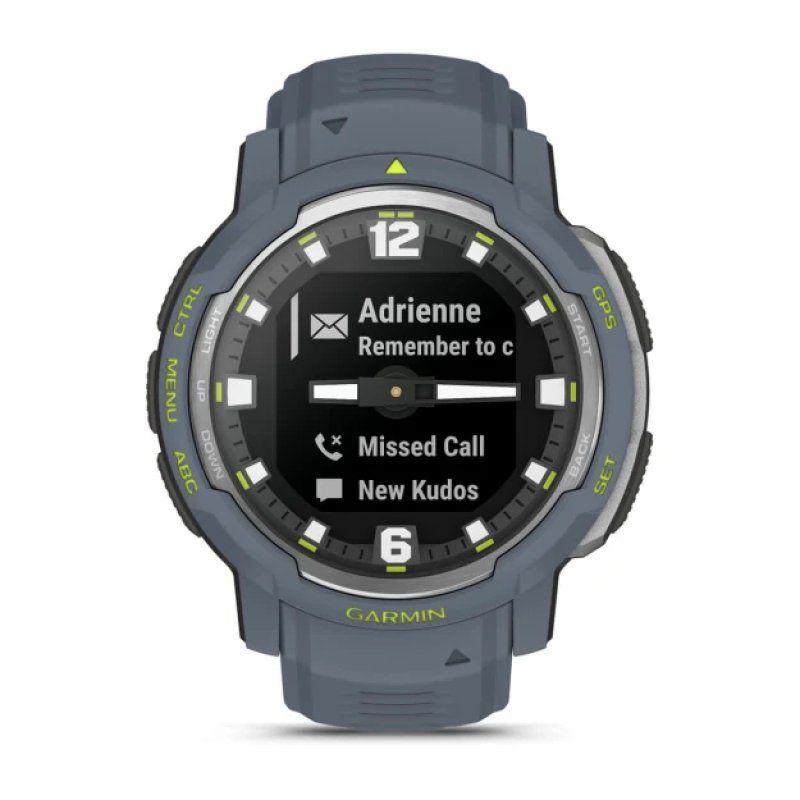 Garmin Instinct Crossover - Standard Edition 2.29 cm (0.9") MIP 45 mm Hybrid 176 x 176 pixels Blue GPS (satellite)