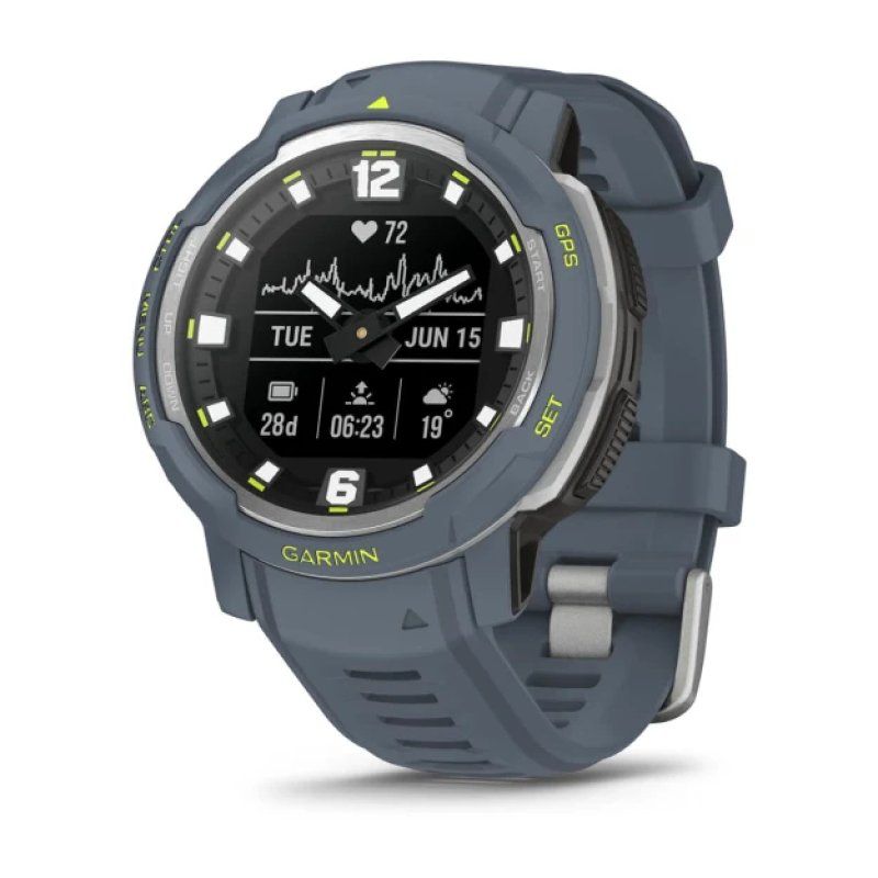 Garmin Instinct Crossover - Standard Edition 2.29 cm (0.9") MIP 45 mm Hybrid 176 x 176 pixels Blue GPS (satellite)