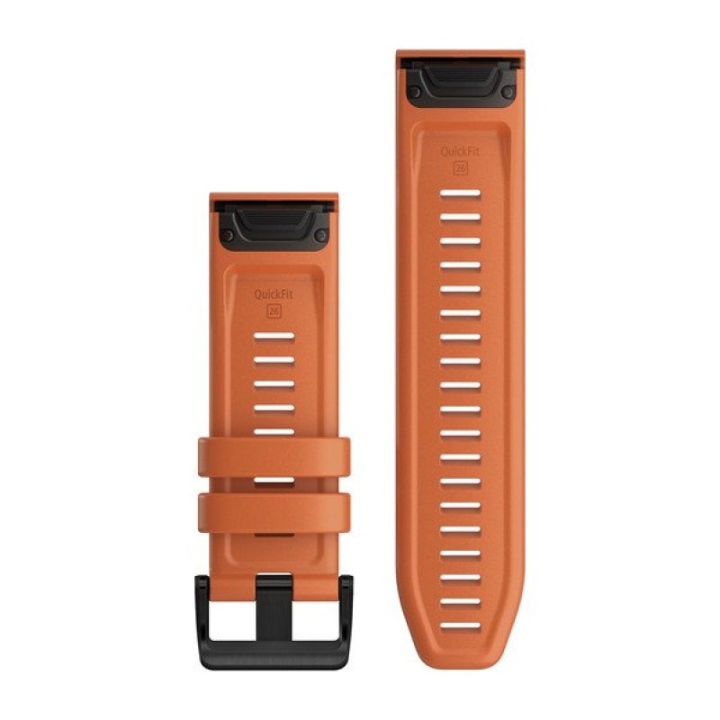 Garmin Ersatzarmband QuickFit 26mm Silikon Orange/Schiefergrau