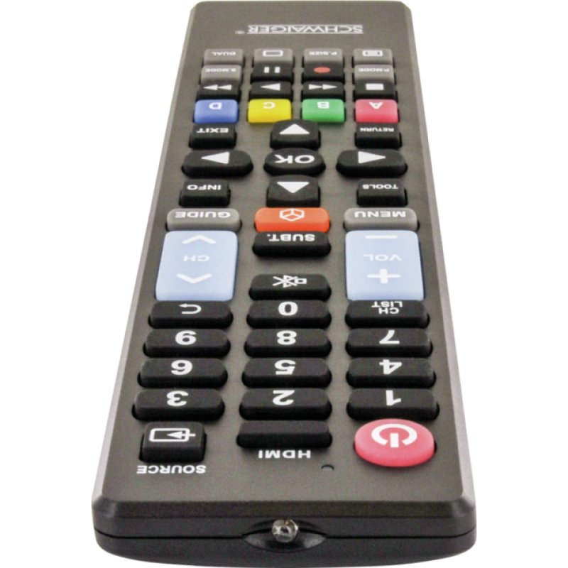 Schwaiger Fernbedienung 5 in 1 vorprogrammiert Schwarz