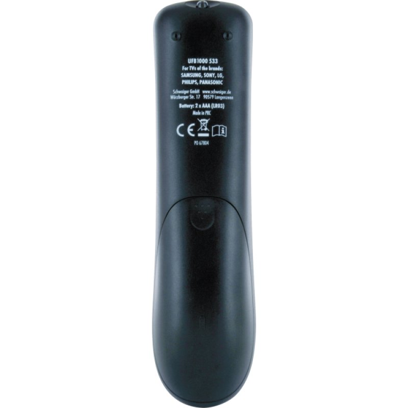 Schwaiger UFB1000 533 remote control IR Wireless DVD/Blu-ray, TV, TV Tuner, TV set-top box Press buttons
