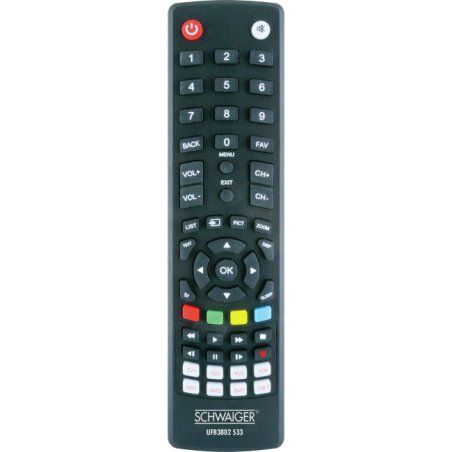 Schwaiger UFB3802533 remote control DTV, TV Press buttons