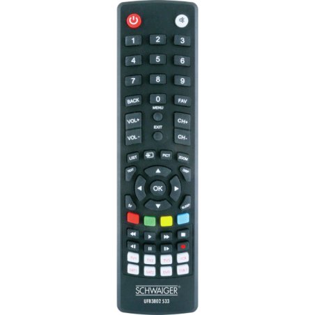 Schwaiger UFB3802533 télécommande DTV, TV Appuyez sur les boutons
