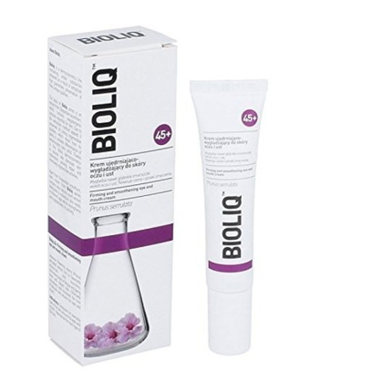 Bioliq 45 Firming and Smoothing Eye and Mouth Cream 15ml - Reduces Wrinkles and Stress Symptoms