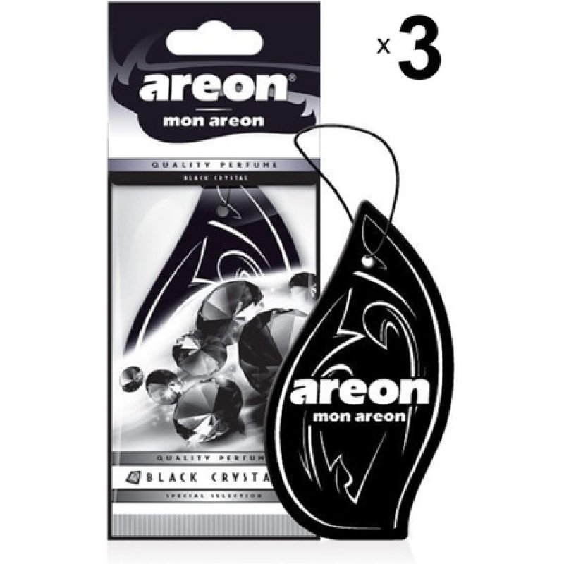 Areon Mon Car Air Freshener Black Crystal Pendant Hanging Hanging