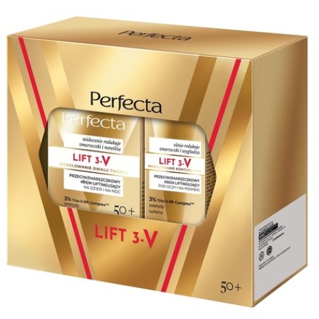 Perfectaset Lift 3-V Cream Day And Night 50ml With Eye And Eyelid Brightening Cream 15ml