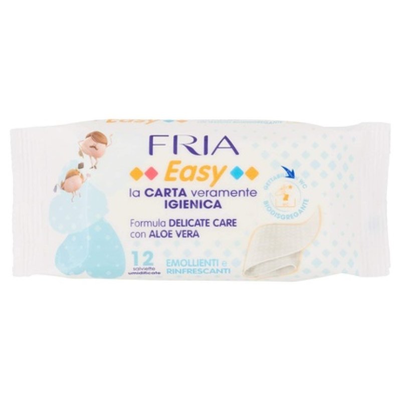 Fria Easy Wet Toilet Paper 2 Fragrances 12 Pack