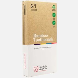 Spotlight Oral Care Bamboo Toothbrush 5 Count