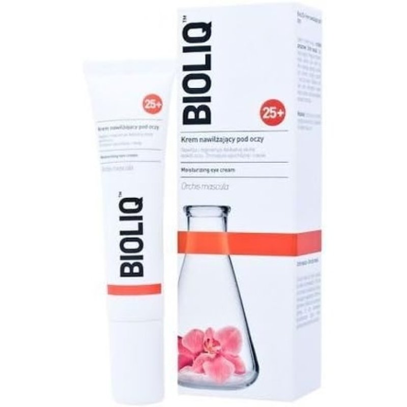 BIOLIQ 25 Moisturizing Eye Cream 15ml - Hydrates and Regenerates Sensitive Skin around Eyes Diminishes Dark Circles