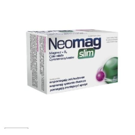 Neomag Slim Magnesium Nervous System Stress Weight Loss Fat Burner 50 Tablets