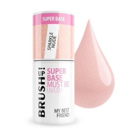Brushup Super Base Must Be Uv Led Hybrid Nail Base My Best Friend Sparkle Nude 5g